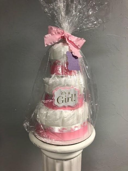 It's a Girl Diaper Cake