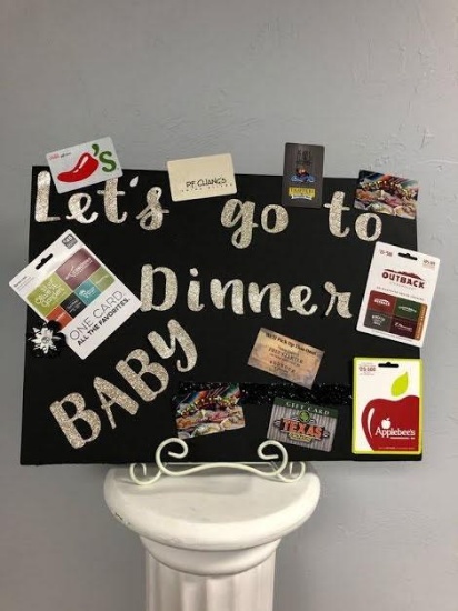 Let's Go to Dinner, Baby Gift Card Package
