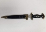 Black handle - SS Officers Dagger Replica with sheath.