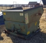 Jesco Forklift Dump Hopper - 2yd Capacity Model 211551