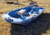 Pelican Raptor Plastic Boat - 60in Wide X 10ft Long Live Well & Removable Seats