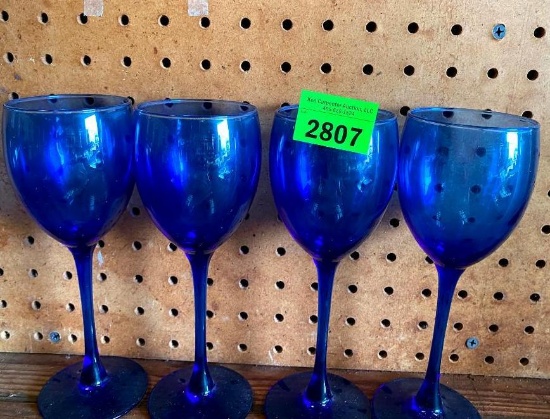 Blue Wine Glasses