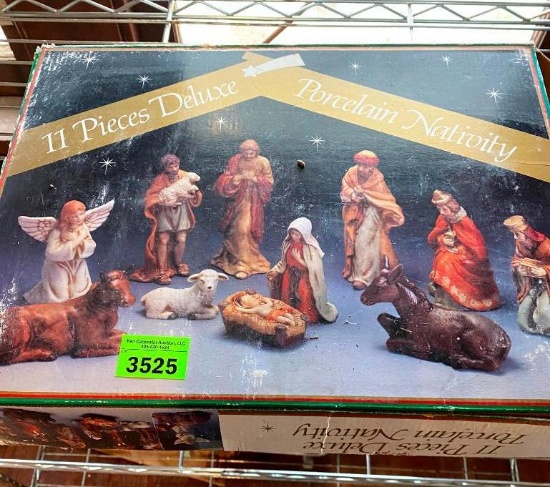 11 Pieces Deluxe Porcelain Nativity