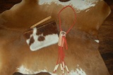Cowhide Wristlet and Necklace