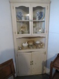 CORNER WOODEN HUTCH