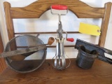 VINTAGE OLD ANTIQUE KITCHEN UTENSILS