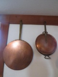 VINTAGE ANTIQUE OLD COPPER PANS