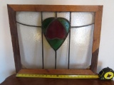 VINTAGE STAIN GLASS WINDOW