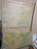 VINTAGE LARGE MAPS