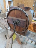 ANTIQUE BARREL BUTTER CHURN