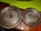 Two large round silver serving platters - Rogers Silver co