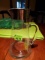 Glass pitcher with Silver Trim
