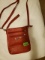 Red messenger purse or penny bag