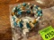 beaded blue and earth tone braclet