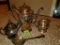 Silver teapot and accessories