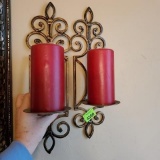 Set of 2 Wall Sconce with Candles