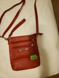Red messenger purse or penny bag