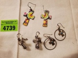 3 pairs of Cross earrings