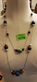 2 strand necklace with beads