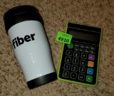 Calculator and Insulated cup