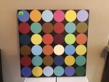 wall art canvas - colorful circles