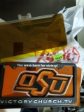 OSU car tag and visor attachments