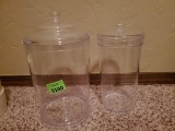 clear plastic canister set