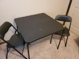 Card Table with 2 Padded Chairs