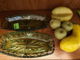 Vintage Glass Serving Plates