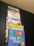 Yoga book and magazines