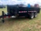 14 x 7 Bumper Pull dump Trailer with roll tarp