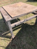 4ft x 4ft table on wheels heavy duty