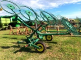 702 John Deere 10 Wheel Rake on Dolly