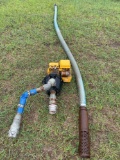 Trash pump with hoses