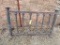 Antique Old Vintage Wrought Iron Headboard