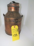 Antique Copper Milk Jug with lid