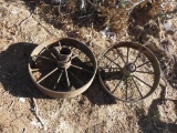 Antique Vintage Old Steel Wagon Wheels