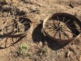 Antique Vintage Old Steel Wagon Wheels