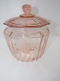 Vintage Antique Depression Glass Biscuit Jar