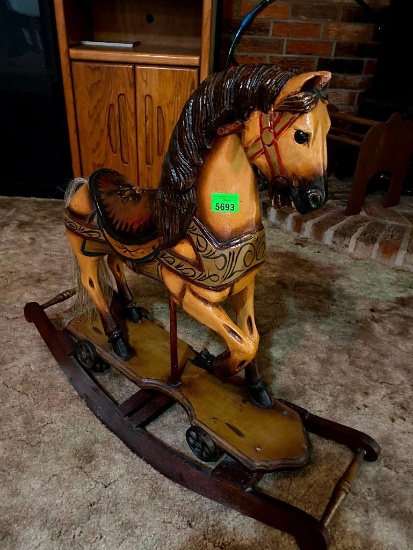 Rocking Horse Look Like Hand Carve