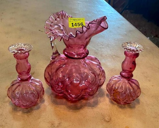Fenton Glass 3 Vases