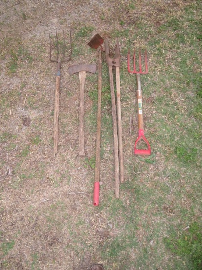 Assorted yard tools