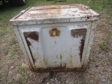 Vintage white metal ammo box
