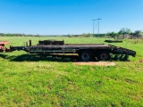 17 foot 8ft x 7ft 9in with 4 foot dovetail duel tandem axle implement trailer