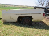 White truck bed with 1 ton axle