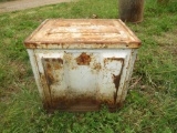 White vintage ammo box
