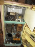 Old refrigerator full of welding supplies welding rod brazing tips new tools Grinding wheels wire