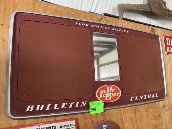 Vintage Dr Pepper bulletin board