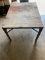 Metal frame wooden top table 31 x 41 x 23