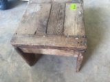 Homemade wooden stepstool